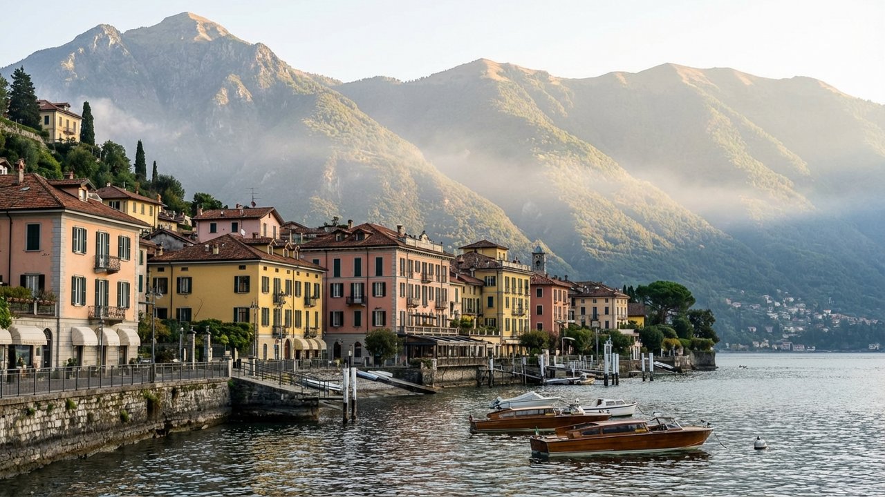 Le village de Bellagio et les rives pittoresques du lac de Côme
