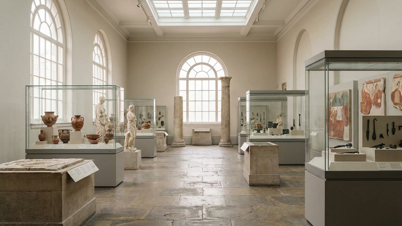 Musée archéologique de Fréjus présentant des vestiges romains