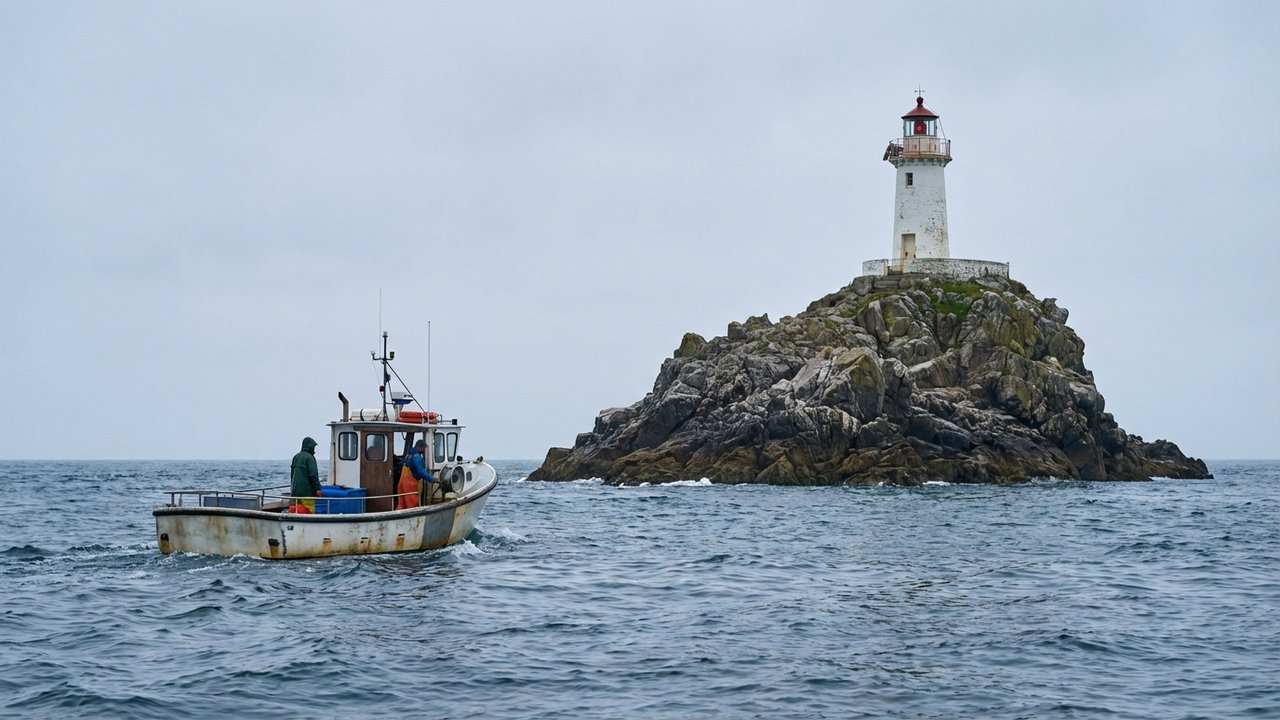 Traversée en bateau vers le phare de l'île Vierge depuis l'Aber Wrac'h