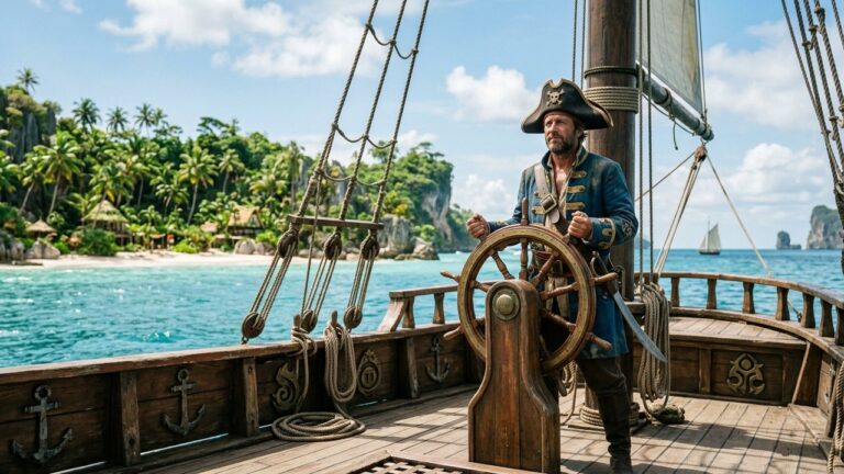 Accès à l'île d'Otomaï par bateau dans Dofus