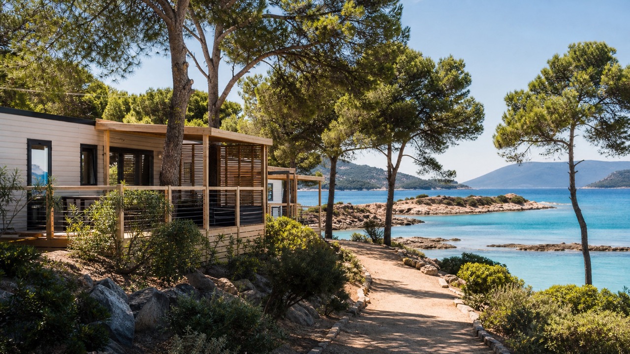 Camping haut de gamme en Corse près de la mer