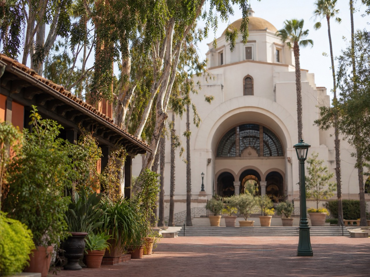 Ambiance historique autour d'Union Station et Olvera Street