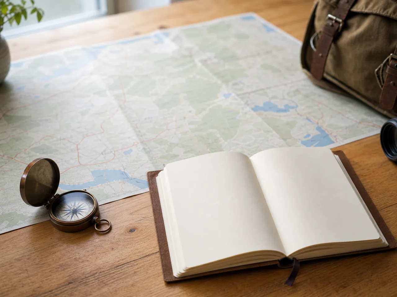 Carte et carnet utilisés pour vérifier un itinéraire au Cameroun